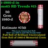 Image 1 : Shotgun Lincoln 1c roll, 1980-d 50 pcs Bank Wrapper.
