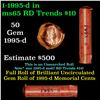 Image 1 : Shotgun Lincoln 1c roll, 1995-d 50 pcs Bank Wrapper.