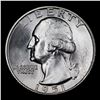 Image 2 : 1951-d Washington Quarter 25c Grades GEM++ Unc