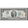 Image 2 : 1976 $2 Federal Reserve Note 1st Day of Issue, with Stamp Grades Gem CU