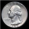 Image 2 : 1942-p Washington Quarter 25c Grades Choice AU/BU Slider