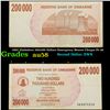 Image 1 : 2007 Zimbabwe 200,000 Dollars Emergency Bearer Cheque P# 49 Grades Choice AU/BU Slider