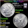 Image 1 : ***Auction Highlight*** 1898-s Morgan Dollar $1 Graded ms64 BY SEGS (fc)