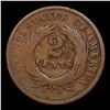 Image 3 : 1865 Plain 5 Two Cent Piece 2c Grades f+