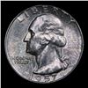 Image 2 : 1957-p Washington Quarter 25c Grades GEM+ Unc