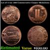 Image 1 : Lot of 4 1oz .999 Commerative Copper Medalions