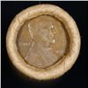 Image 2 : Mixed small cents 1c orig shotgun roll, 1918-d Wheat Cent, 1898 Indian Cent other end, Brinks Wrappe