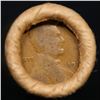 Image 2 : Mixed small cents 1c orig shotgun roll, 1917-d Wheat Cent, 1899 Indian Cent other end, Brinks Wrappe