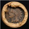 Image 3 : Mixed small cents 1c orig shotgun roll, 1917-d Wheat Cent, 1899 Indian Cent other end, Brinks Wrappe