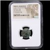 Image 2 : NGC Thrace, Maroneia c.2nd-1st centuries BC AE18 (6.73g) obv Dionysus rv Dionysus stg. Graded Choice