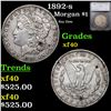 Image 1 : 1892-s Morgan Dollar $1 Graded xf40 By SEGS