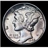 Image 2 : 1942-p Mercury Dime 10c Grades GEM+ Unc