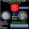 Image 1 : Buffalo Nickel Shotgun Roll in Old Bank Style 'Bell Telephone'  Wrapper 1927 &d Mint Ends