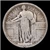 Image 2 : 1917-p Ty I Standing Liberty Quarter 25c Grades vf++