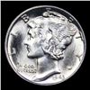 Image 2 : 1943-p Mercury Dime 10c Grades GEM++ Unc