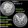 Image 1 : 1880-s Morgan Dollar $1 Grades Choice Unc DMPL