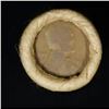 Image 2 : Mixed small cents 1c orig shotgun roll, 1918-d Wheat Cent, 1863 Indian Cent other end, Brinks Wrappe
