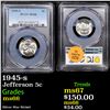 Image 1 : PCGS 1945-s Jefferson Nickel 5c Graded ms66 By PCGS