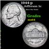 Image 1 : 1944-p Jefferson Nickel 5c Grades Choice Unc