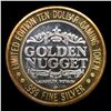 Image 2 : $10 Limited Edition Gaming Token - Golden Nugget Laughlin NV, .999 Fine Silver