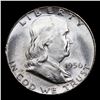 Image 2 : 1950-p Franklin Half Dollar 50c Grades Choice Unc FBL