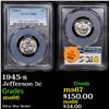 Image 1 : PCGS 1945-s Jefferson Nickel 5c Graded ms66 By PCGS