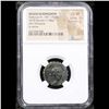 Image 2 : NGC Seleucid Kingdom Sleucus IV, 187-175 BC AE20 Serrate(7.58g) obv Doinysus rv prow Graded Choice V