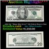 Image 1 : ***Auction Highlight*** 1996 $20 **Major Mint Error** $20 Federal Reserve Note Grades Brilliant Unci