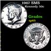Image 1 : 1967 SMS Kennedy Half Dollar 50c Grades sp65