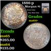 Image 1 : 1886-p Morgan Dollar $1 Graded ms64+ BY SEGS
