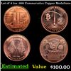 Image 1 : Lot of 4 1oz .999 Commerative Copper Medalions