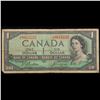 Image 2 : 1954 Canada $1 Banknote P# 74a Grades vf+