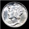 Image 2 : 1942-p Mercury Dime 10c Grades GEM++ Unc