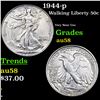 Image 1 : 1944-p Walking Liberty Half Dollar 50c Grades Choice AU/BU Slider