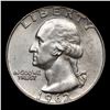 Image 2 : 1962-d Washington Quarter 25c Grades Choice Unc