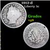 Image 1 : 1912-d Liberty Nickel 5c Grades vg, very good