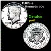 Image 1 : Proof 1969-s Kennedy Half Dollar 50c Grades GEM++ Proof