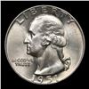 Image 2 : 1951-d Washington Quarter 25c Grades GEM+ Unc