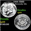 Image 1 : 1966 SMS Kennedy Half Dollar 50c Grades sp68