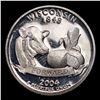 Image 3 : Proof 2004-s Silver Washington Quarter 25c Grades GEM Proof Deep Cameo