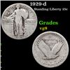 Image 1 : 1929-d Standing Liberty Quarter 25c Grades vg, very good