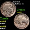 Image 1 : 1935-p Buffalo Nickel 5c Grades Select+ Unc