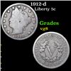 Image 1 : 1912-d Liberty Nickel 5c Grades vg, very good