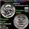 Image 1 : ***Auction Highlight*** 1955-d Washington Quarter 25c Graded ms66+ BY SEGS (fc)