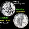 Image 1 : 1943-p Mercury Dime 10c Grades GEM++ FSB