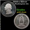 Image 1 : Proof 2010-s Silver Washington Quarter 25c Grades GEM Proof Deep Cameo