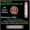 Image 1 : Shotgun Lincoln 1c roll, 1966-p 50 pcs Bank Wrapper.