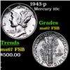 Image 1 : 1943-p Mercury Dime 10c Grades GEM++ FSB