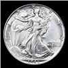 Image 2 : 1945-p Walking Liberty Half Dollar 50c Grades Select Unc