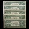 Image 7 : 5x 1969-1993 $1 Federal Reserve Notes, All Different Series, All CU! Grades Brilliant Uncirculated